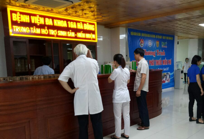 Đi khám bệnh ở bệnh viện 16A Hà Đông