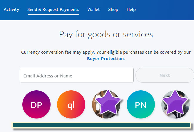 Tính phí khi thu mua paypal dạng Pay for goods or Services