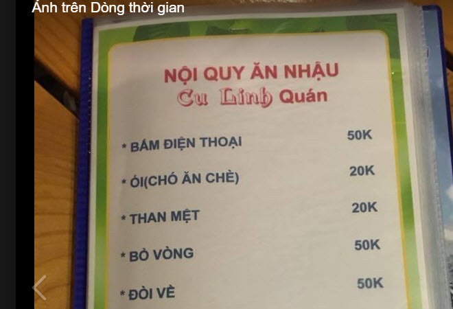 xem nội quy ăn nhậu