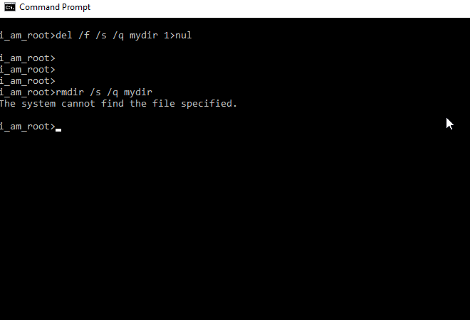 Xóa thư mục có rất nhiều files trên windows