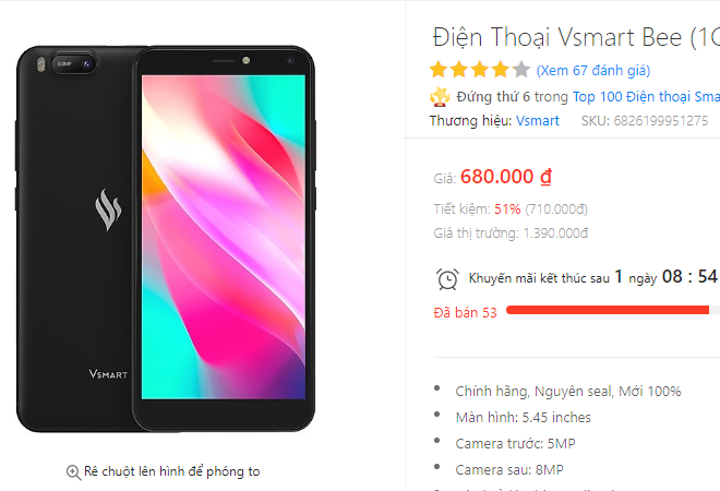 Điện Thoại Vsmart Bee có chơi được game Free Fire không