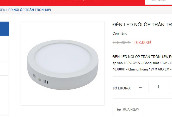 Hướng dẫn thay đèn led nổi ốp trần 18w