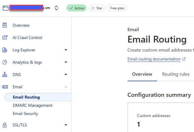 Cách nhận email theo tên miền riêng của bạn